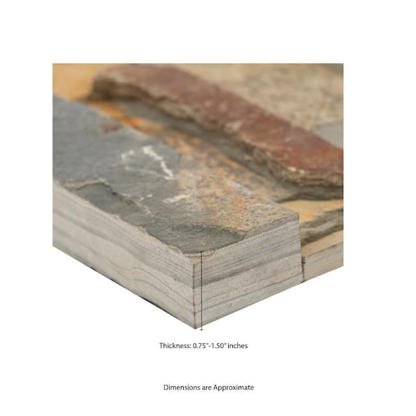 MSI Take Home Sample - Luxor Valley Brick Luxor Valley Brick 6 in. x 6 in.  Polished Multi-Surface Floor and Wall Tile SH-LV-8MM-SAM - The Home Depot