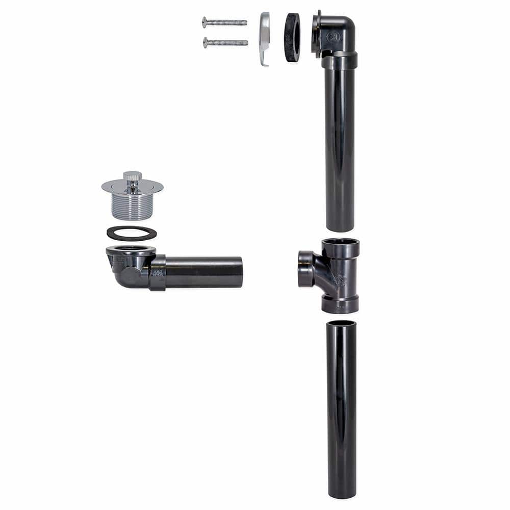 Chrome Lift and Lock Bath Waste Drain with ABS Pipe