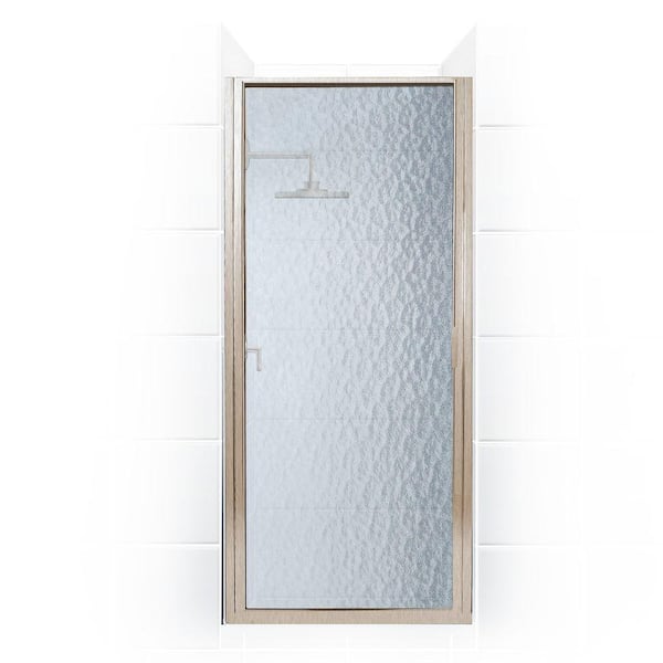 Paragon 31 in. to 31.75 in. x 70 in. Framed Continuous Hinge Shower Door in Brushed Nickel with Aquatex Glass