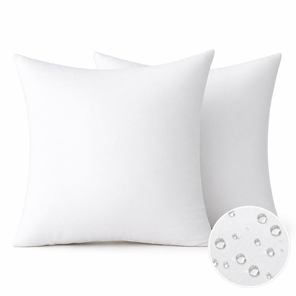 Pack of 2 Waterproof Outdoor Throw Pillow Inserts, 24x24 in, 110 GSM PU-Coated Brushed Fabric, 800g 7D Fiber Fill price history on PriceWatchPro