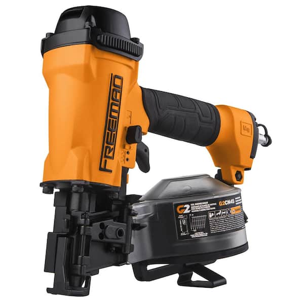 Freeman 2nd Generation Pneumatic 15 Degree 1-3/4 in. Coil Roofing Nailer with 1/4 in. NPT Air Connector