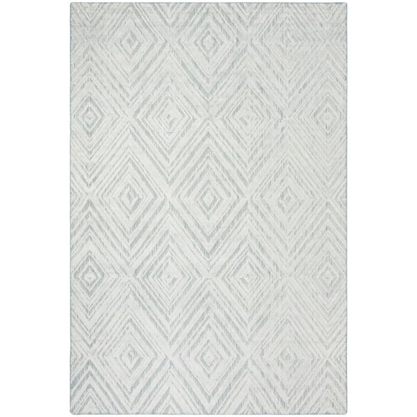 Mirage 9 ft. x 12 ft. Blue Diamond High-Low Area Rug