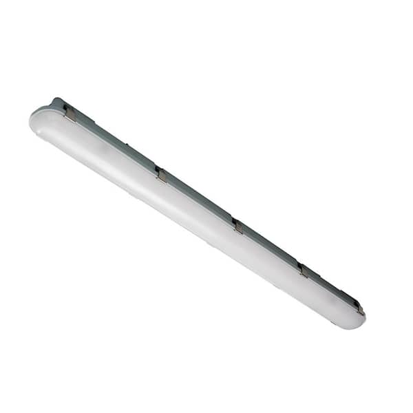 4 ft. White 150 Watt Equivalent Integrated LED Dimmable LED Vapor Tight fixture, CCT/Wattage/Lumen Selectable
