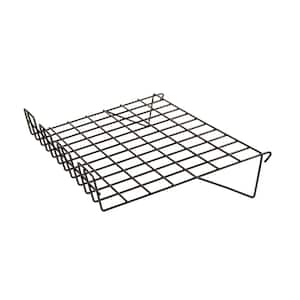 22-1/2 in. W x 14 in. D Black Sloping Wire Shelf with 3 in. Lip (Pack of 6)