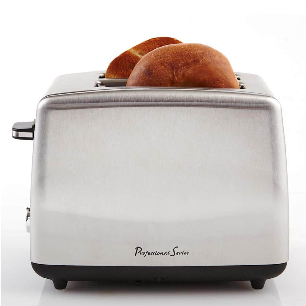 Stainless Steel 2-Slice Wide Slot Toaster with Crumb Tray