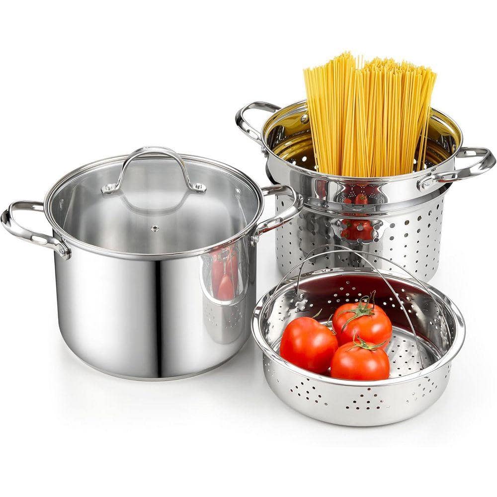 Cooks Standard 18/10 Stainless Steel 8 Quarts Stock Pot Spaghetti