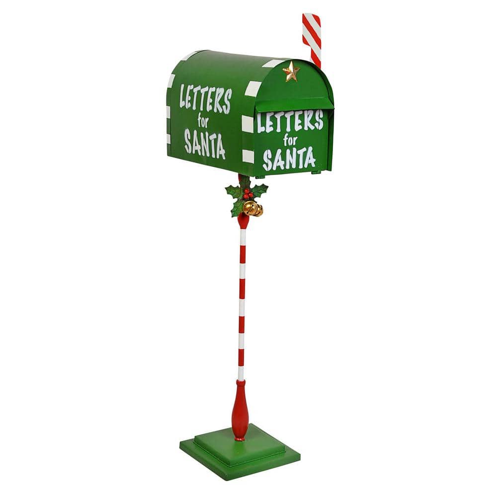 Design Toscano 34 in. Metal Letters for Santa Holiday Mailbox