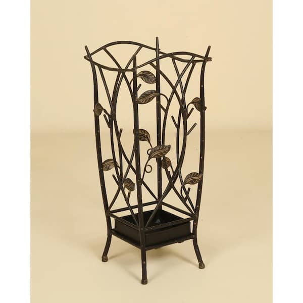 Oil-Rubbed Bronze Leaf Umbrella Stand
