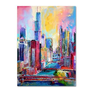 24 in. x 18 in. "Chicago 3" by Richard Wallich Printed Canvas Wall Art