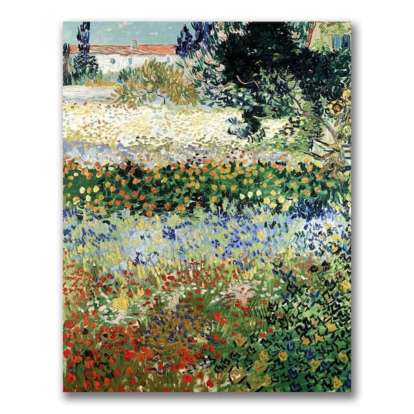 Trademark Fine Art 24 in. x 18 in. Garden in Bloom Canvas Wall Art