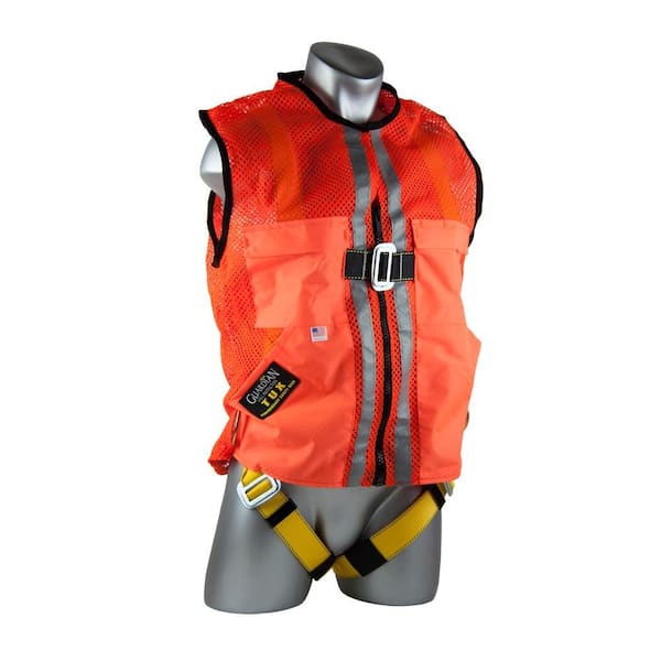 Guardian Fall Protection XL Orange Mesh Construction Tux