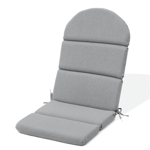 Unbranded 50 in. x 20 in. 1-Piece Deep Seat Outdoor Adirondack Chair Cushion in Light Gray