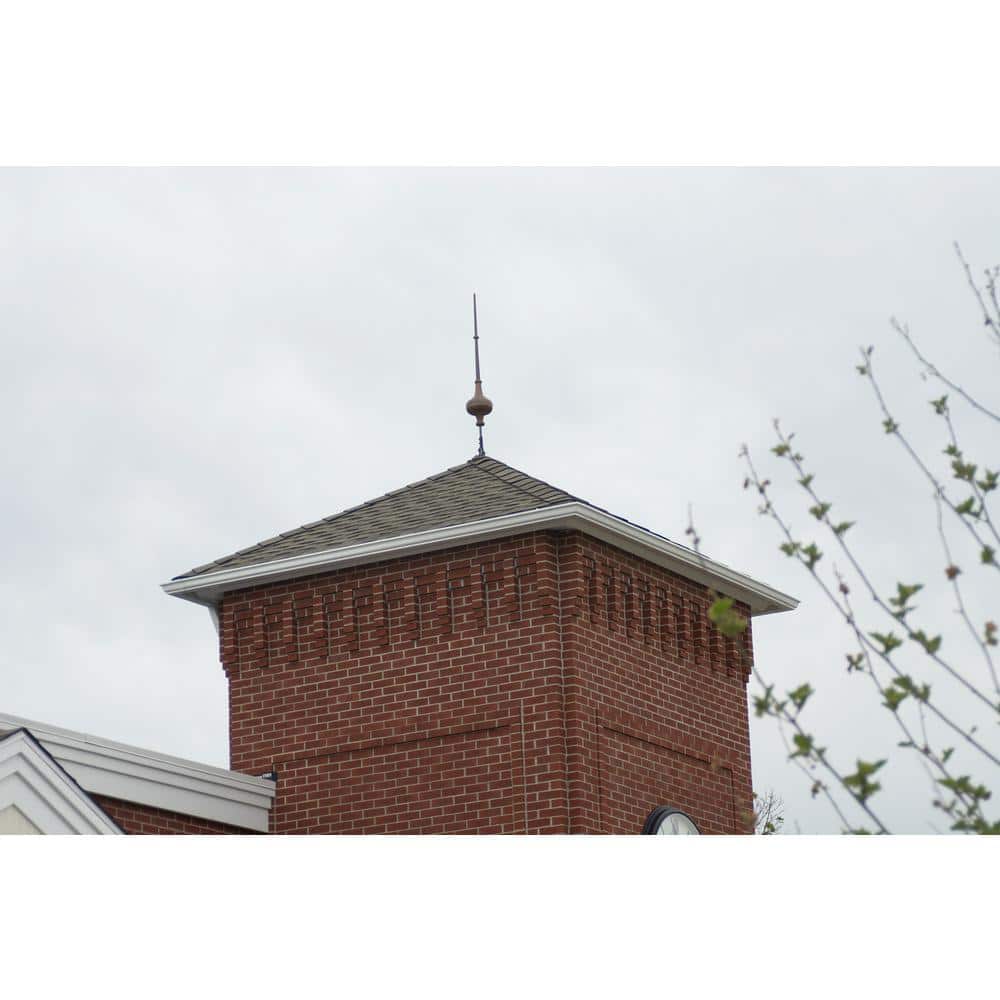 Morgana Polished Copper 33" Rooftop Finial with Steel Mount