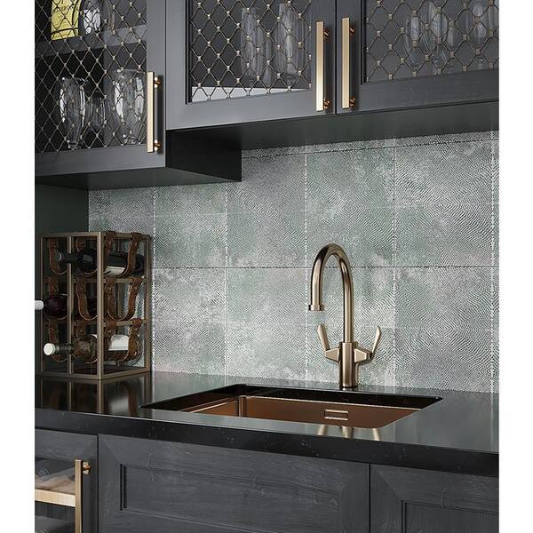 Apollo Tile Imprint Blue and Green 11-in x 15-in Glazed Ceramic Floor and Wall Tile (12.49-sq. ft/ Carton)