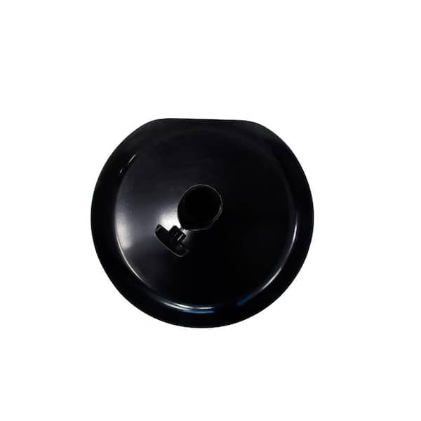 75 lb patio umbrella stand California Umbrella 75LBS Umbrella Base with Steel Cover with Concrete Black