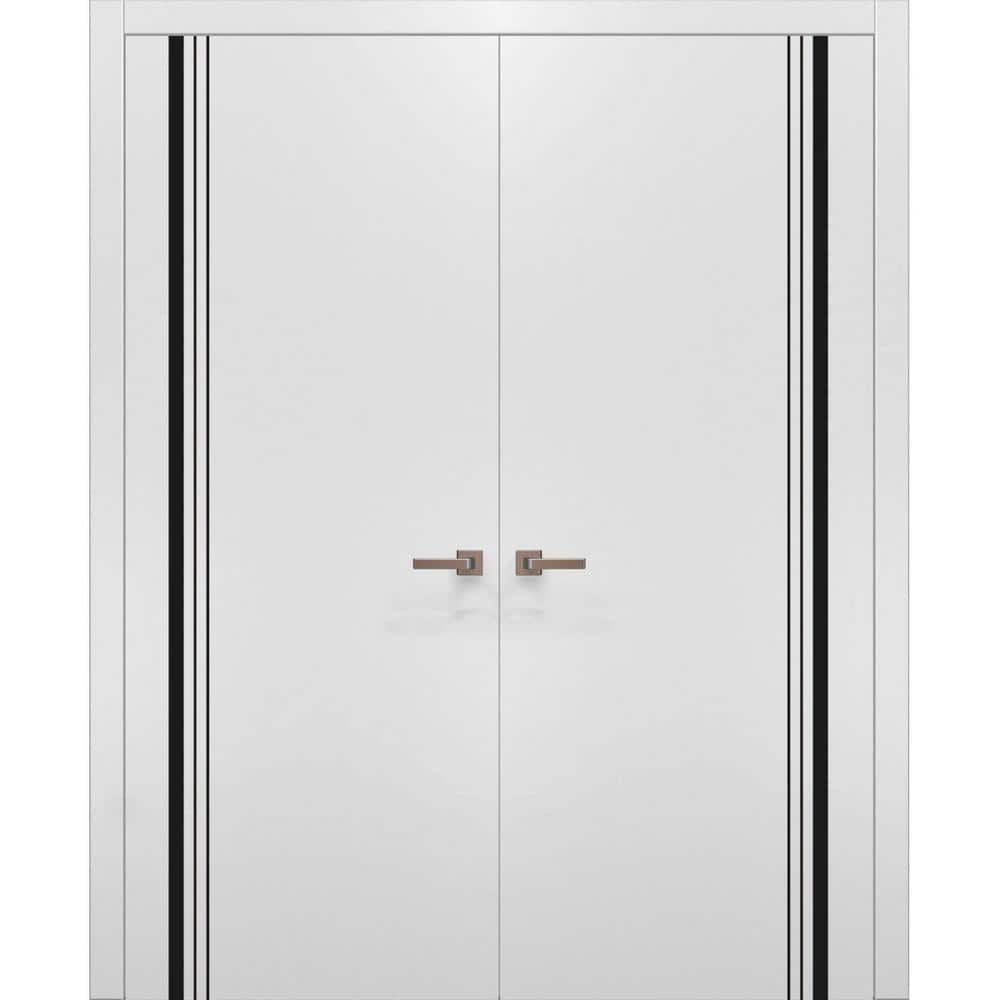 36 in. x 80 in. White Finished Universal/Reversible Frosted Glass Solid Wood Assembly Required Interior Door Kit price history on PriceWatchPro