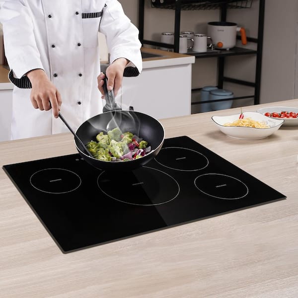 Built-in Induction Electric Stove Top 30 in. 4 Burners Electric Cooktop 9 Power Levels and Sensor Touch Control