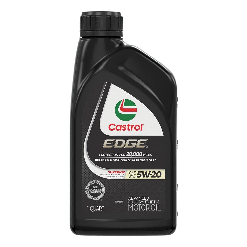 CASTROL EDGE 5W-20 Advanced Full Synthetic Motor Oil, 1 qt. 15D4DC