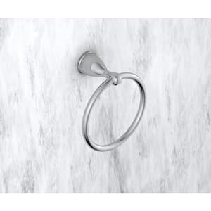 Alima Traditional Wall Mounted Towel Ring in Chrome Finish