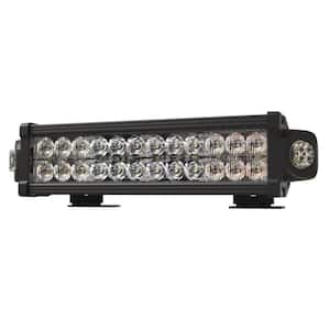 Directional Combo LED Bar 135-Deg Side Warning Dual-Color Amber/White w/Center White Working Light 12-Volt -24-Volt DC