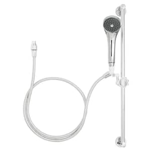 Versatile 1-Spray Commercial Wall Bar Shower Kit in Polished Chrome