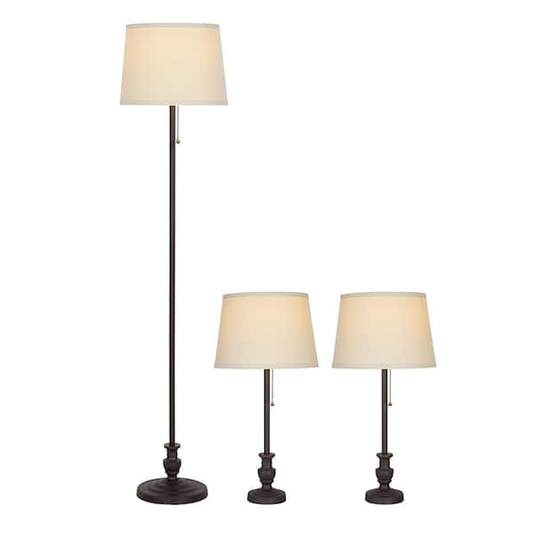 Oil Rubbed Bronze Floor Lamp, Floor Lamp And Table Set