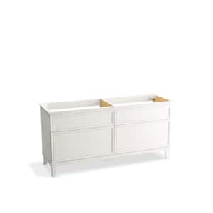 Artifacts 72 in. W x 21.89 in. D x 34.49 in. H Bath Vanity Cabinet without Top in Linen White