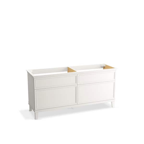 KOHLER Artifacts 72 in. W x 21.89 in. D x 34.49 in. H Bath Vanity Cabinet without Top in Linen White