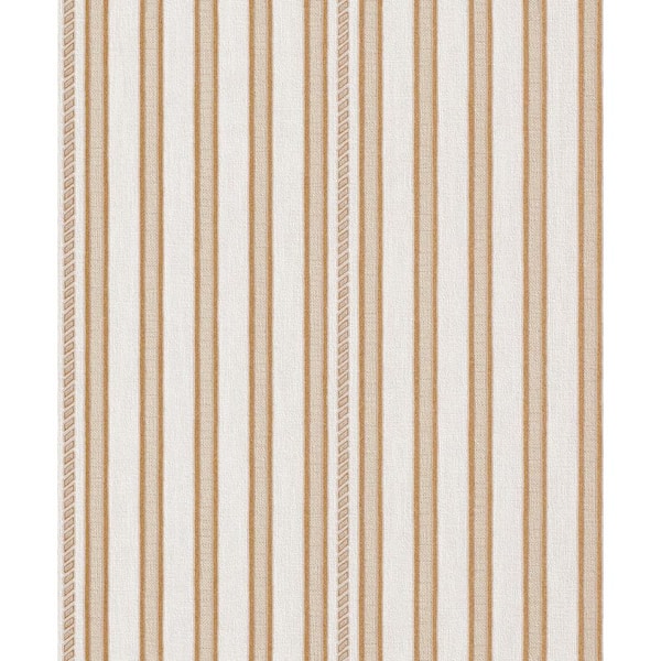 Washington Wallcoverings Contemporary Stripe in Brown and Tan