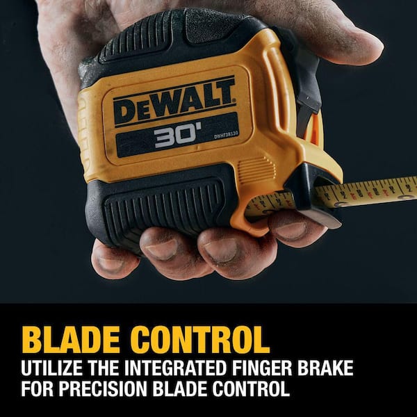DEWALT - 30 ft. x 1-1/8 in. Tape Measure with Finger Brake