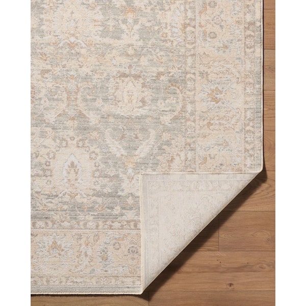 ELLE Decor The Vintage Edit 7 ft. x 10 ft. Seafoam Medallion Machine Washable Area Rug