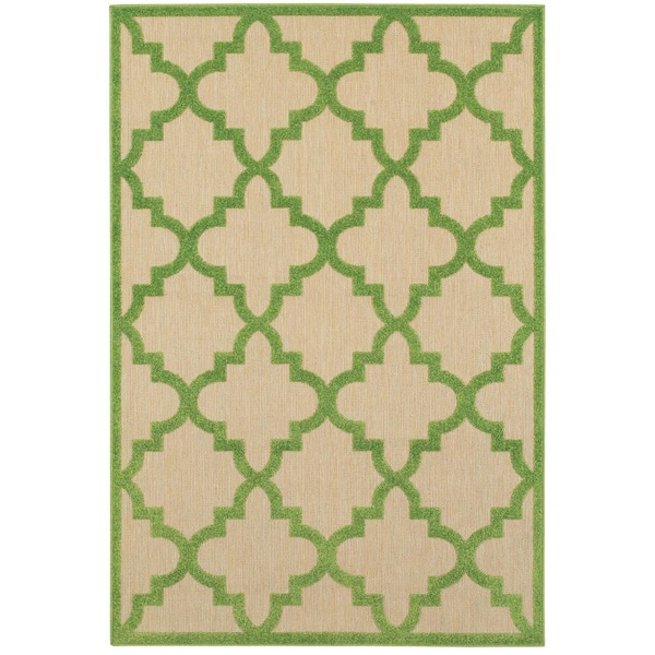 Marina Green 4 ft. x 5 ft. Indoor/Outdoor Patio Area Rug