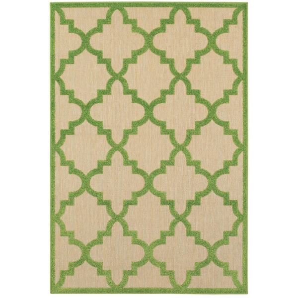 Home Decorators Collection Marina Green 5 ft. x 8 ft. Outdoor Patio Area Rug
