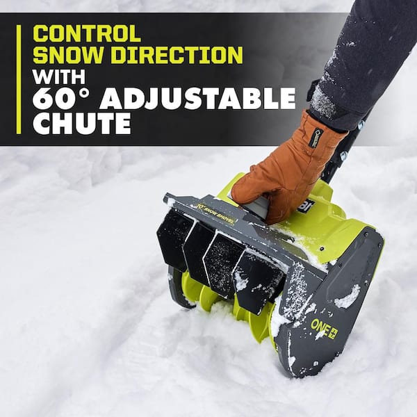 RYOBI ONE+ 18V 10 in. Cordless Electric Snow Shovel with 4.0 Ah
