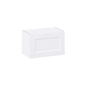 Wallace Painted Shaker 24 in. W x 15 in. H x 14 in. D Warm White Assembled Wall Bridge Kitchen Cabinet with Lift Up