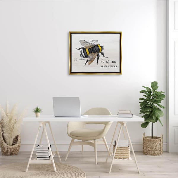 The Stupell Home Decor Collection Anatomy of Honey Bee Pun