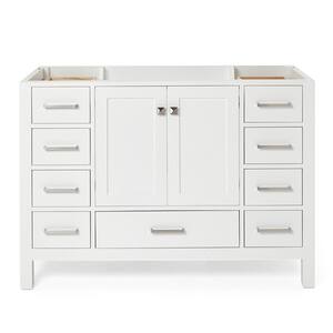 Cambridge 48 in. W Vanity Cabinet Only in White
