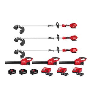 M18 FUEL 18V Lithium-Ion Brushless Cordless QUIK-LOK String Trimmer/Blower Combo Kit w/Batteries & Charger(6-Tool)