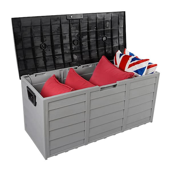 ITOPFOX 75 Gal. Plastic Outdoor Garden Storage Deck Box ITOPFOX 75 Gal. Plastic Outdoor Garden Storage Deck Box