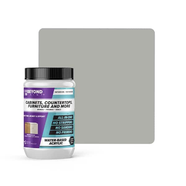 1 qt. Soft Gray Cabinets, Countertops, Furniture and More Multi-Surface All-in-One Interior/Exterior Refinishing Paint