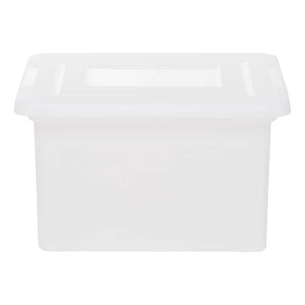 Motivatie academisch Corrupt Reviews for IRIS USA, Inc. 33 Qt. Snap Tight File Storage Box, in Clear, (3  Pack) | Pg 1 - The Home Depot