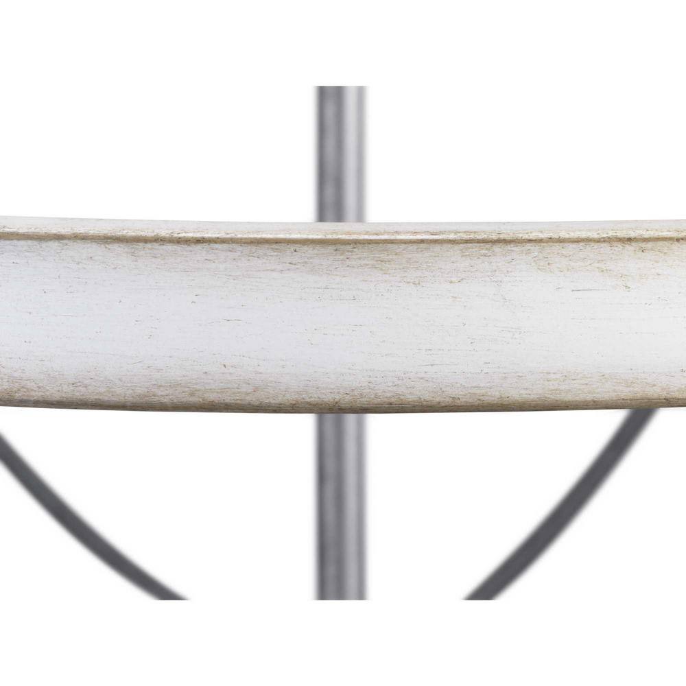Gulliver Galvanized 9-Light Coastal Chandelier with Antique White Accents