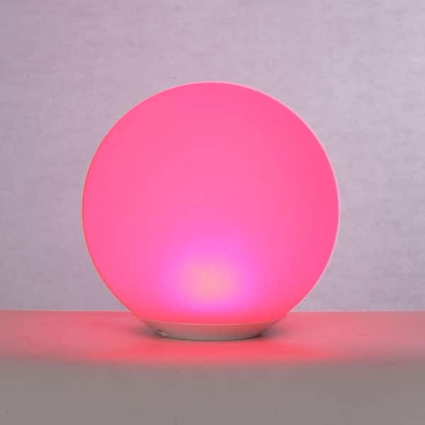 Hampton Bay 8 in. Color Changing LED Glow Ball Lamp GW-ACBL-08