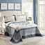 MODERN HEIRLOOM Charlotte Blue Queen Cotton Bedspread A068318BLDEE