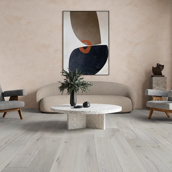 Manchester French Oak 9/16 in. T x 7.5 in. W Tongue & Groove Wirebrushed Engineered Hardwood Flooring (23.3 sq.ft./case)
