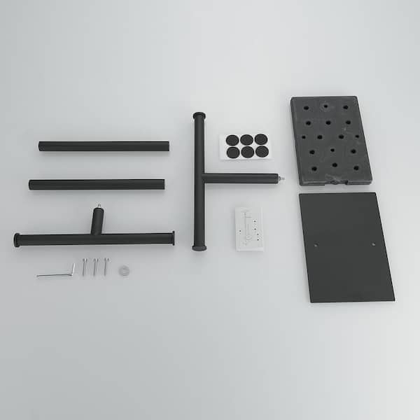 https://images.thdstatic.com/productImages/00378943-cdba-4438-814a-ecddb986e5b8/svn/matte-black-double-t-bwe-towel-bars-a-91038-b-76_600.jpg