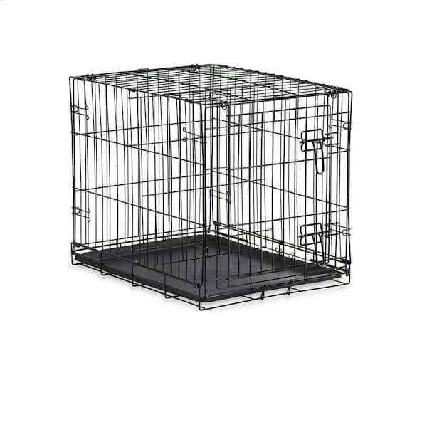 cenadinz DoubleDoor Folding Metal Wire Dog Crate with Divider HD0102H25LWA The Home Depot
