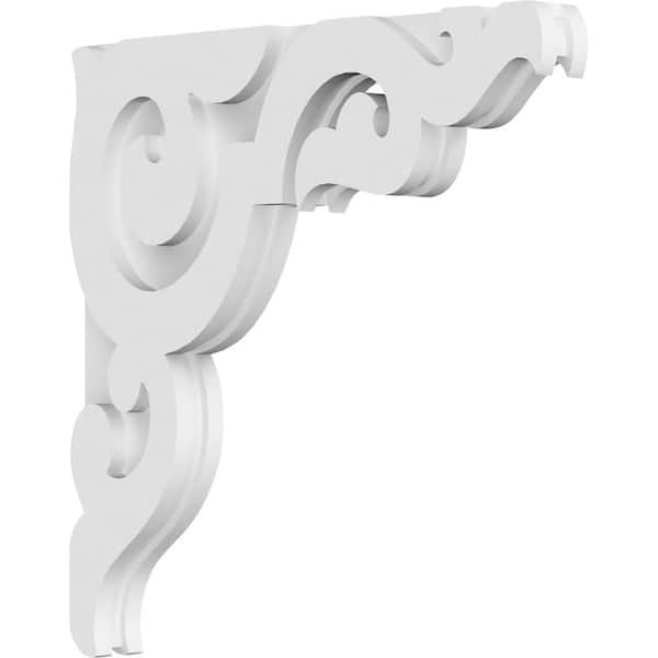 Ekena Millwork 1-7/8 in. x 18 in. x 18 in. PVC Rotherham Corbel