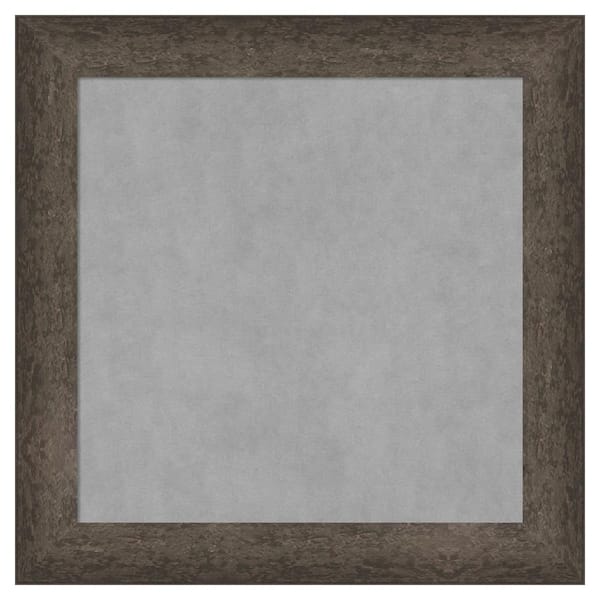Amanti Art Dappled Light Bronze Narrow 15 in. x 15 in. Framed Magnetic Board