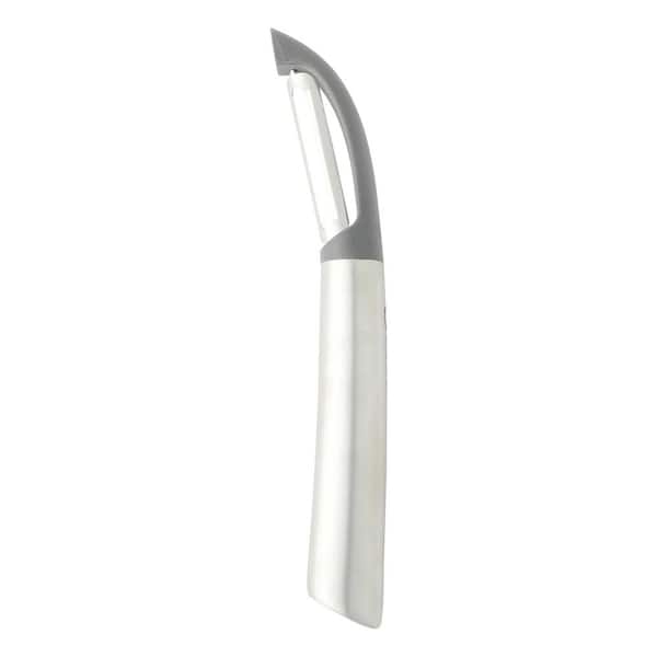 7.9 Inch Stainless Steel Straight Peeler in Silver